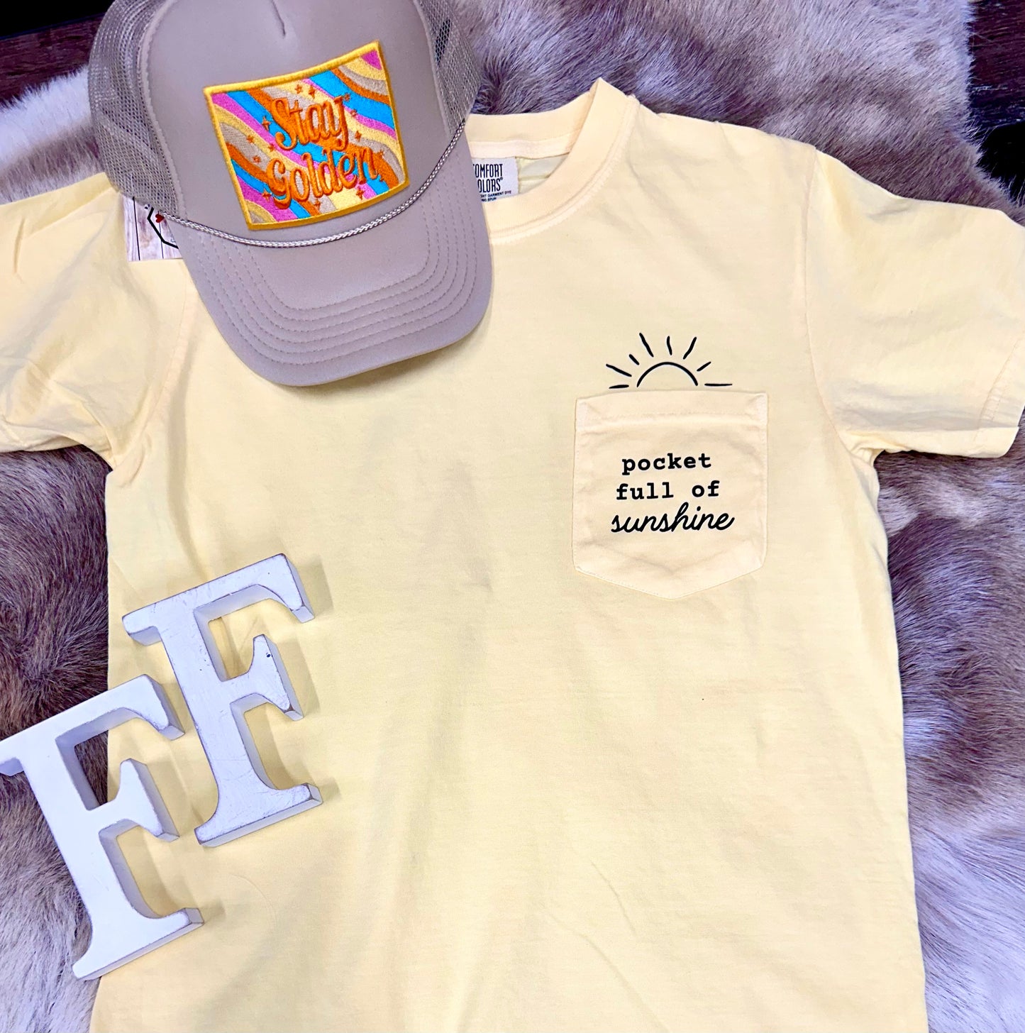 Pocket Full of Sunshine Tee | Summer Collection | Adult Apparel Collection