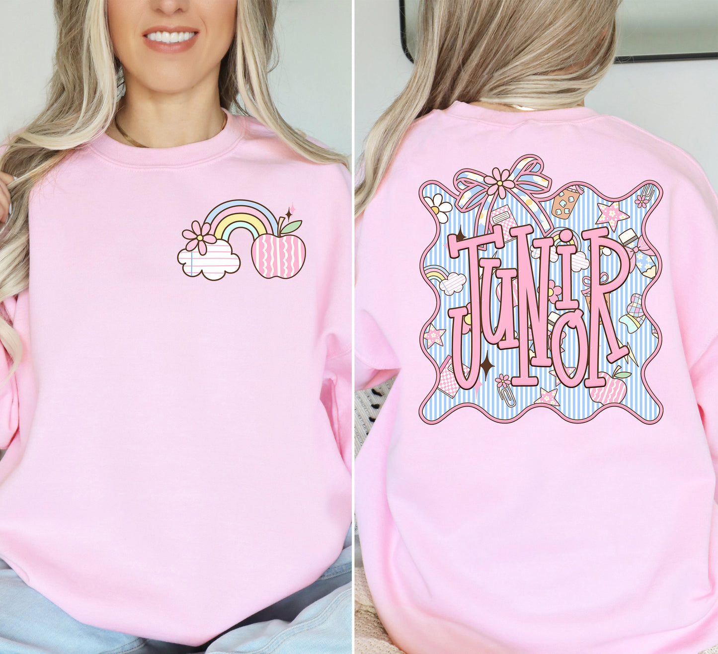 Adult Pink School Grade Level TEE | School Spirit Wear