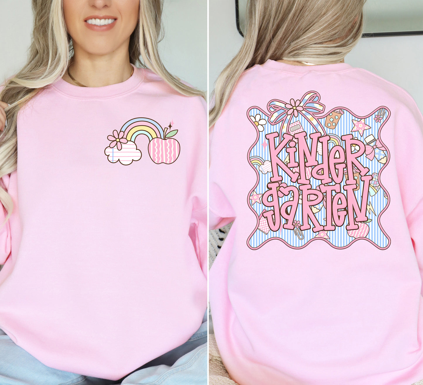 Adult Pink School Grade Level TEE | School Spirit Wear