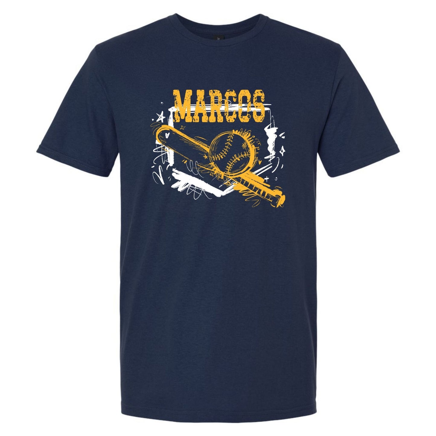 MARCOS SKETCHY BASEBALL GRAPHIC SHIRT | School Spirit Collection