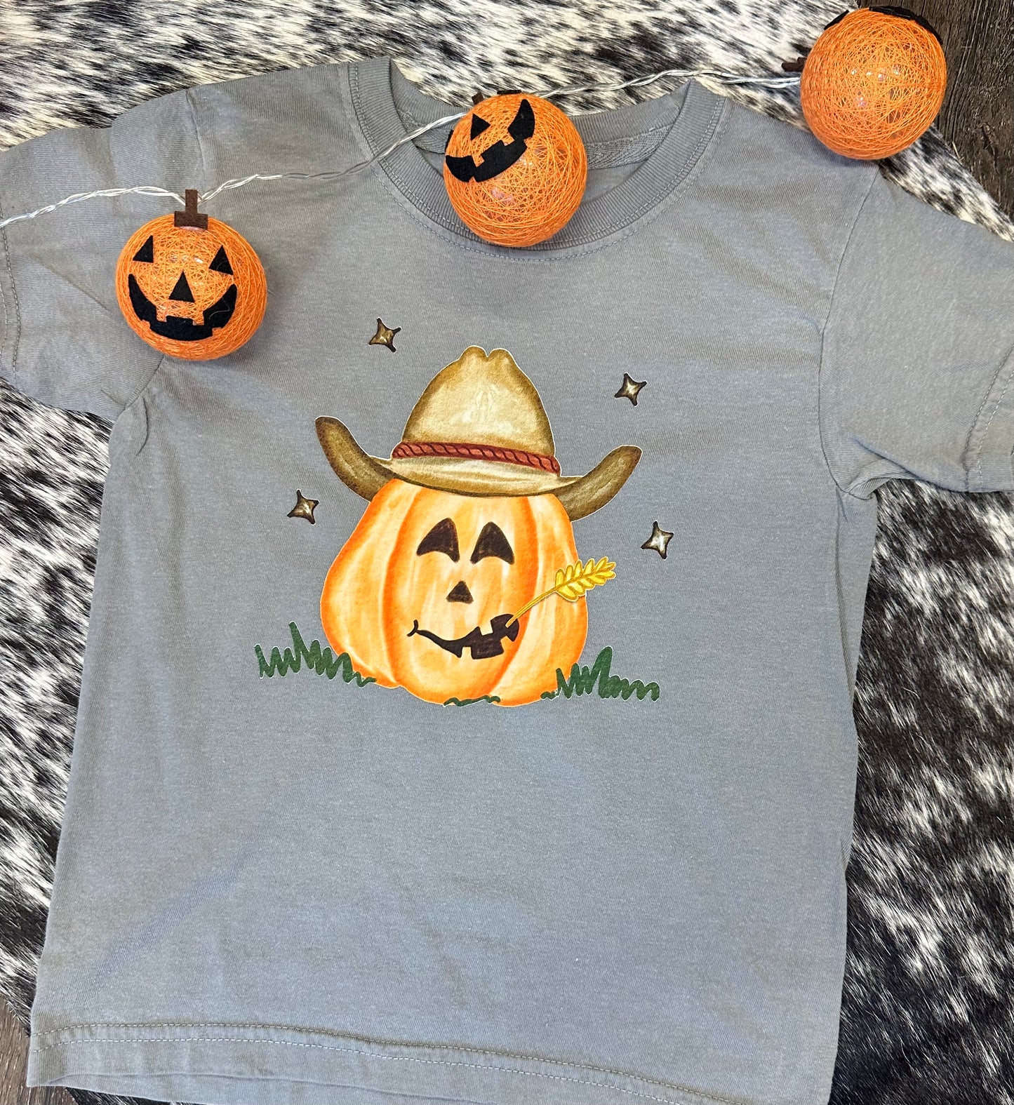 Cowboy Pumpkin Tee | Halloween Collection