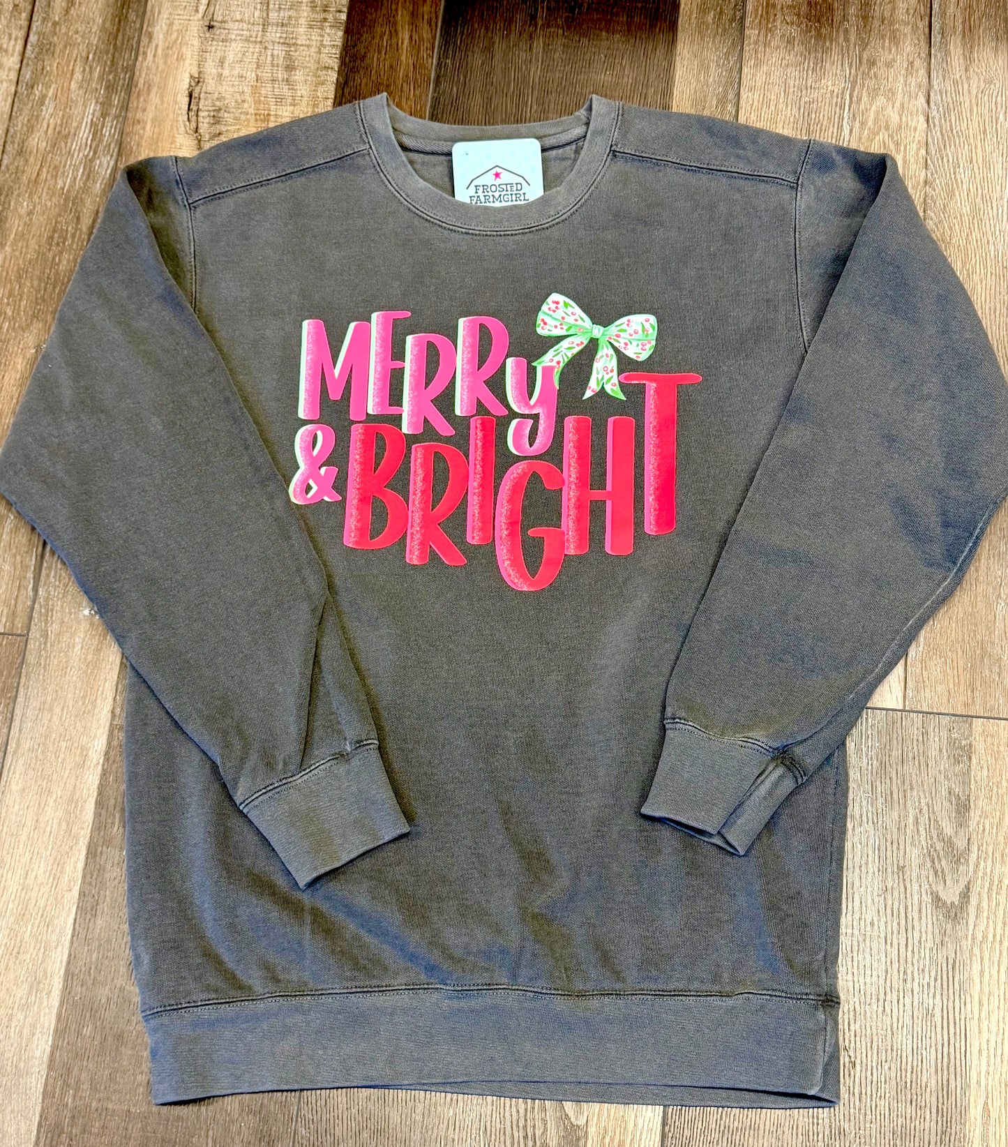 Merry & Bright Bow Graphic | Christmas Collection