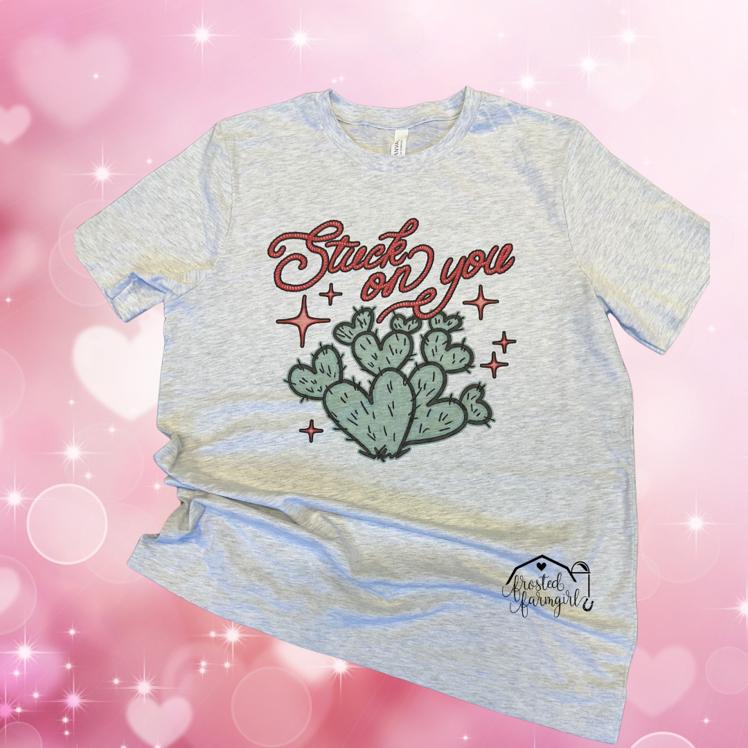 Stuck on You Cactus Tee | Valentine's Day Collection | Adult Apparel