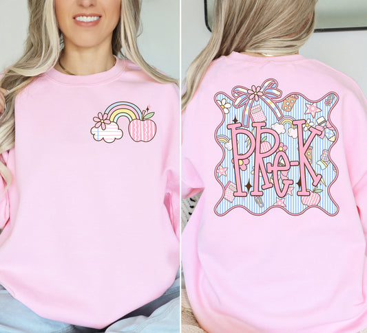 Adult Pink School Grade Level TEE | School Spirit Wear