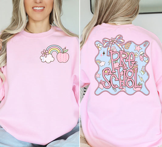 Adult Pink School Grade Level TEE | School Spirit Wear