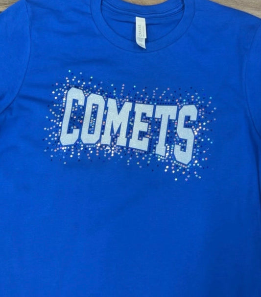 COMETS Bling Shirt| School Spirit Wear Collection