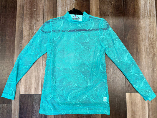 Turquoise Lace Mesh Top | Western Collection