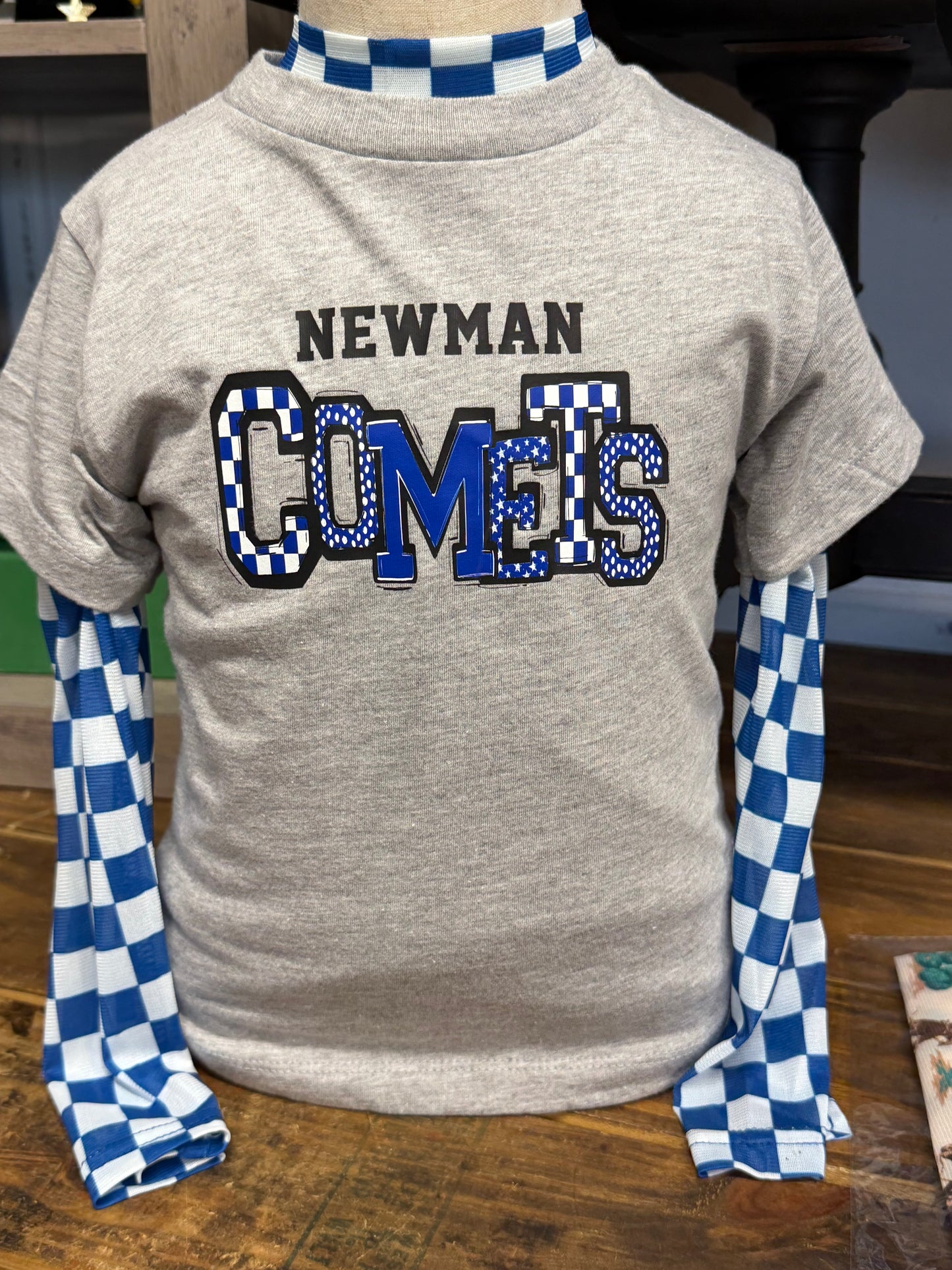 Adult Checkered Mesh Longsleeve | School Spirit Wear Collection