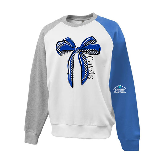 Newman Comets Checkered Bow Graphic | School Spirit Wear Collection