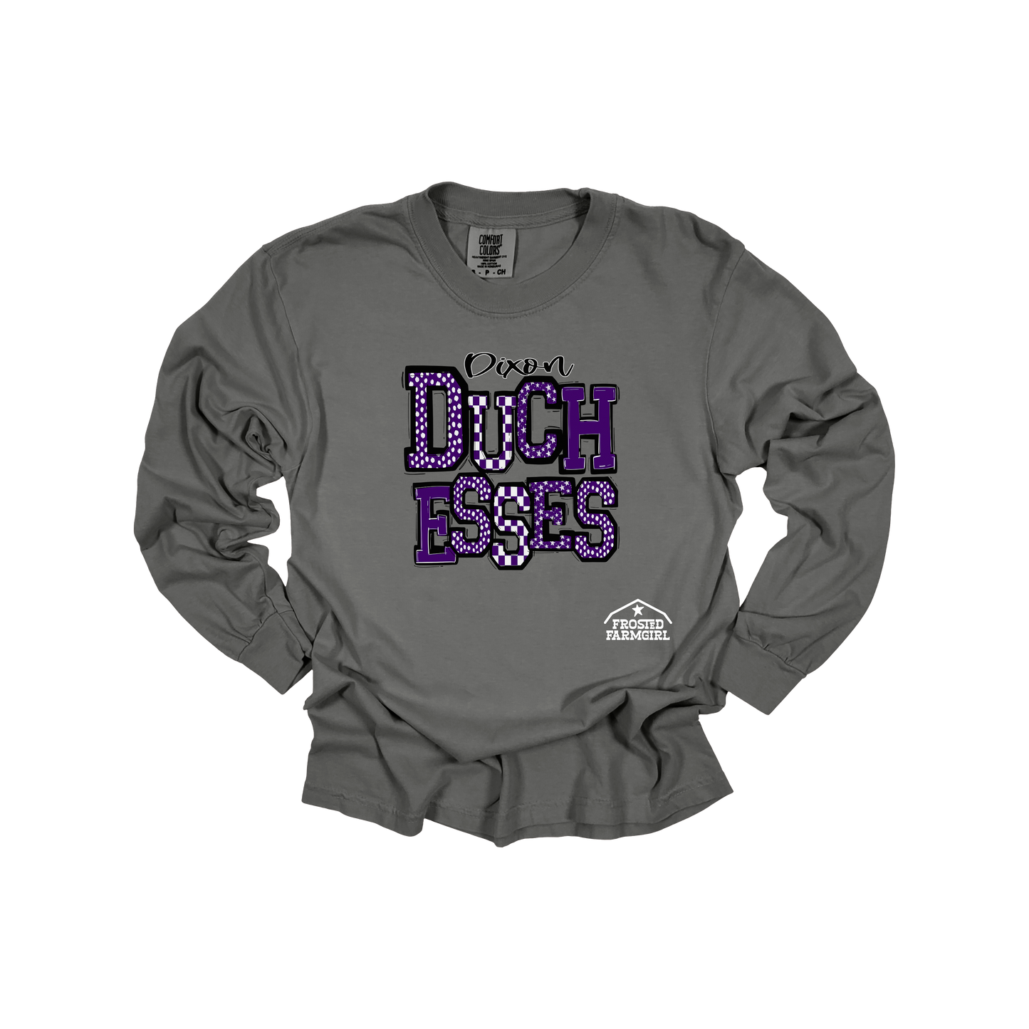 ADULT Dixon Duchesses Checkered Graphic  | School Spirit Wear Collection