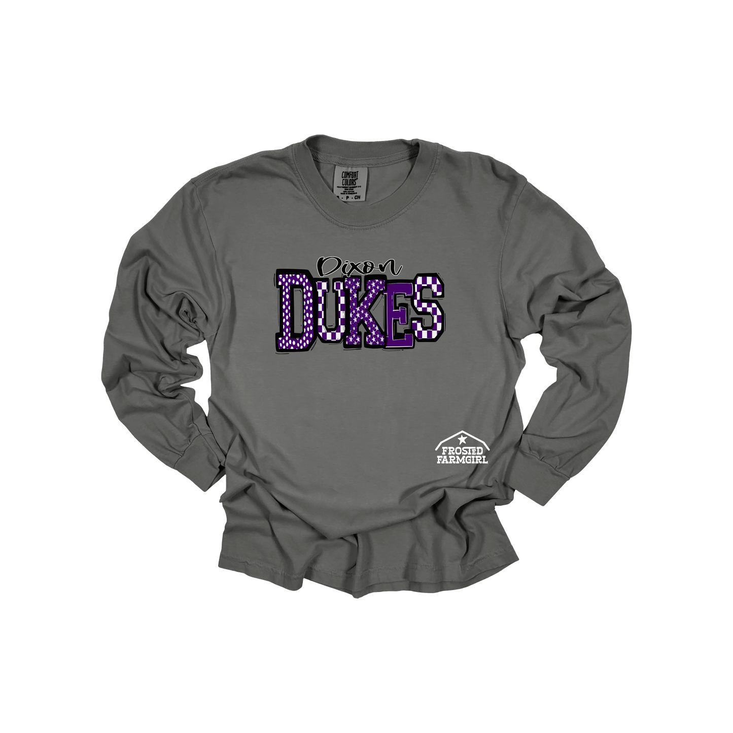 ADULT Dixon Dukes Checkered Logo| School Spirit Collection