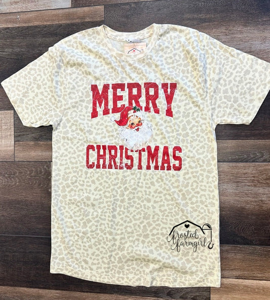 Merry Christmas Leopard |Christmas Collection | Adult Apparel