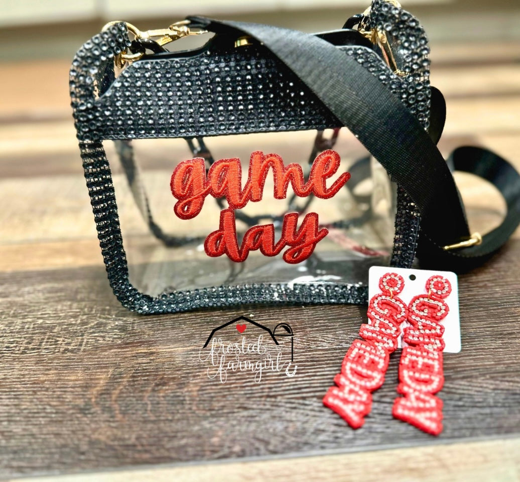 Clear Sparkle Crossbody Stadium Bag | Accessory Collection