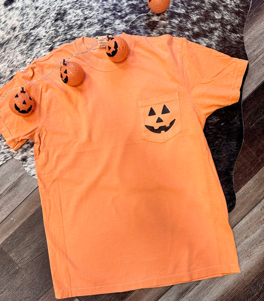 Jack-o’-lantern Pocket Tee  | Halloween Collection