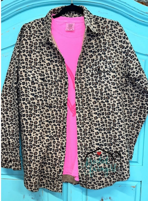 Leopard Print Flannel | Adult Apparel Collection |