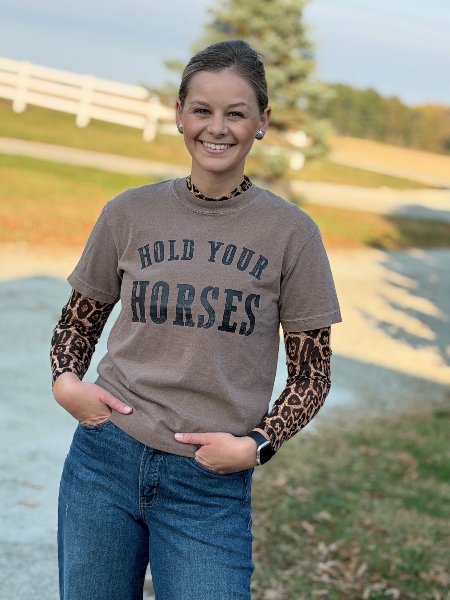 Adult Leopard Mesh Longsleeve | School Spirit Wear