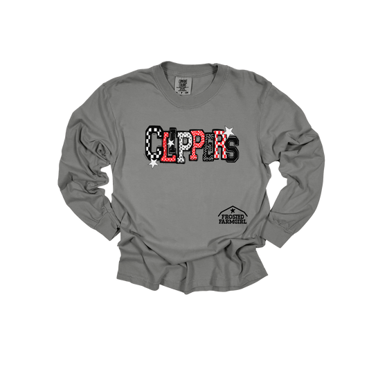 ADULT Amboy Clippers Checkered Graphic  | School Spirit Wear Collection