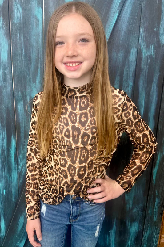 Leopard Mesh Longsleeve