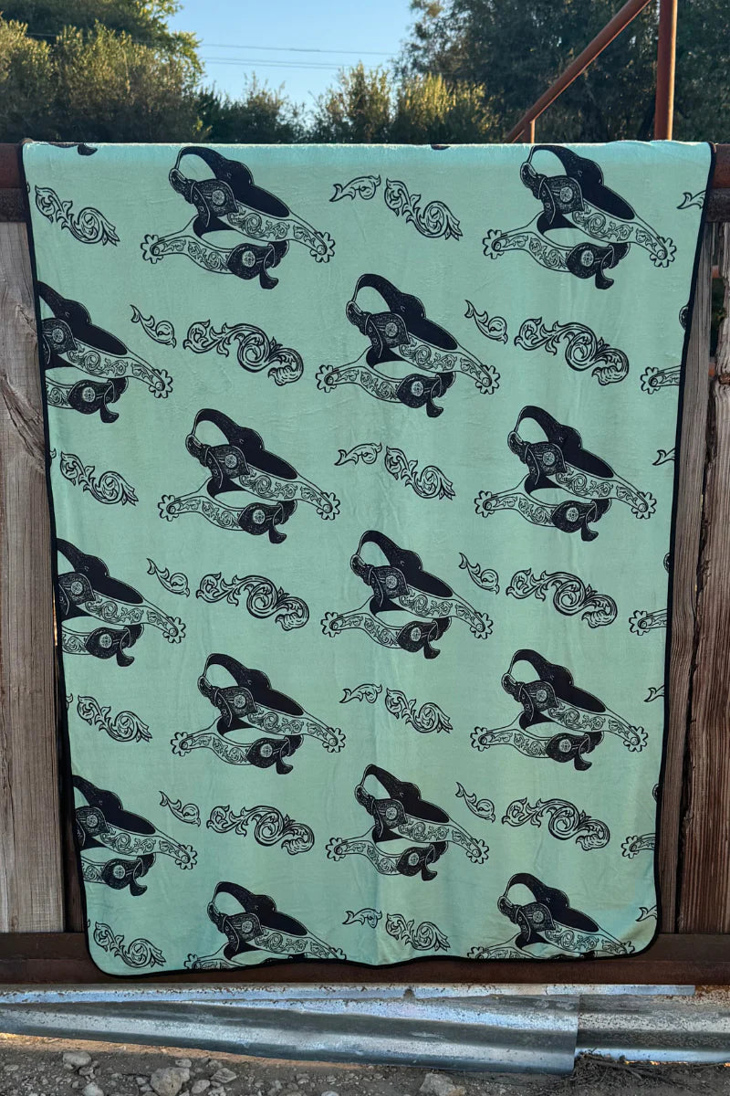 Boots and Burlap Blanket | Home and Gift Collection