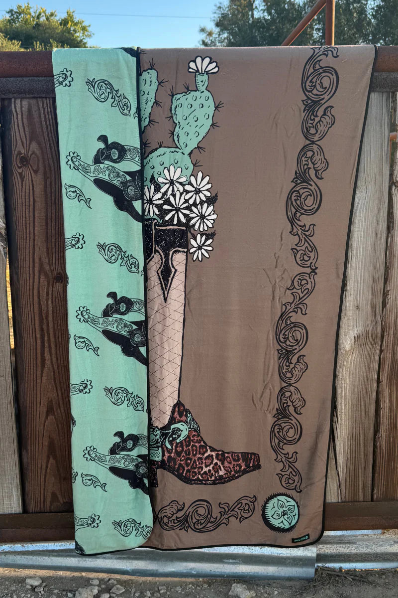 Boots and Burlap Blanket | Home and Gift Collection