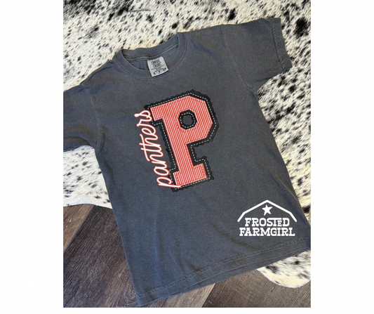 ADULT EP Panthers Seersucker Letter| School Spirit Collection