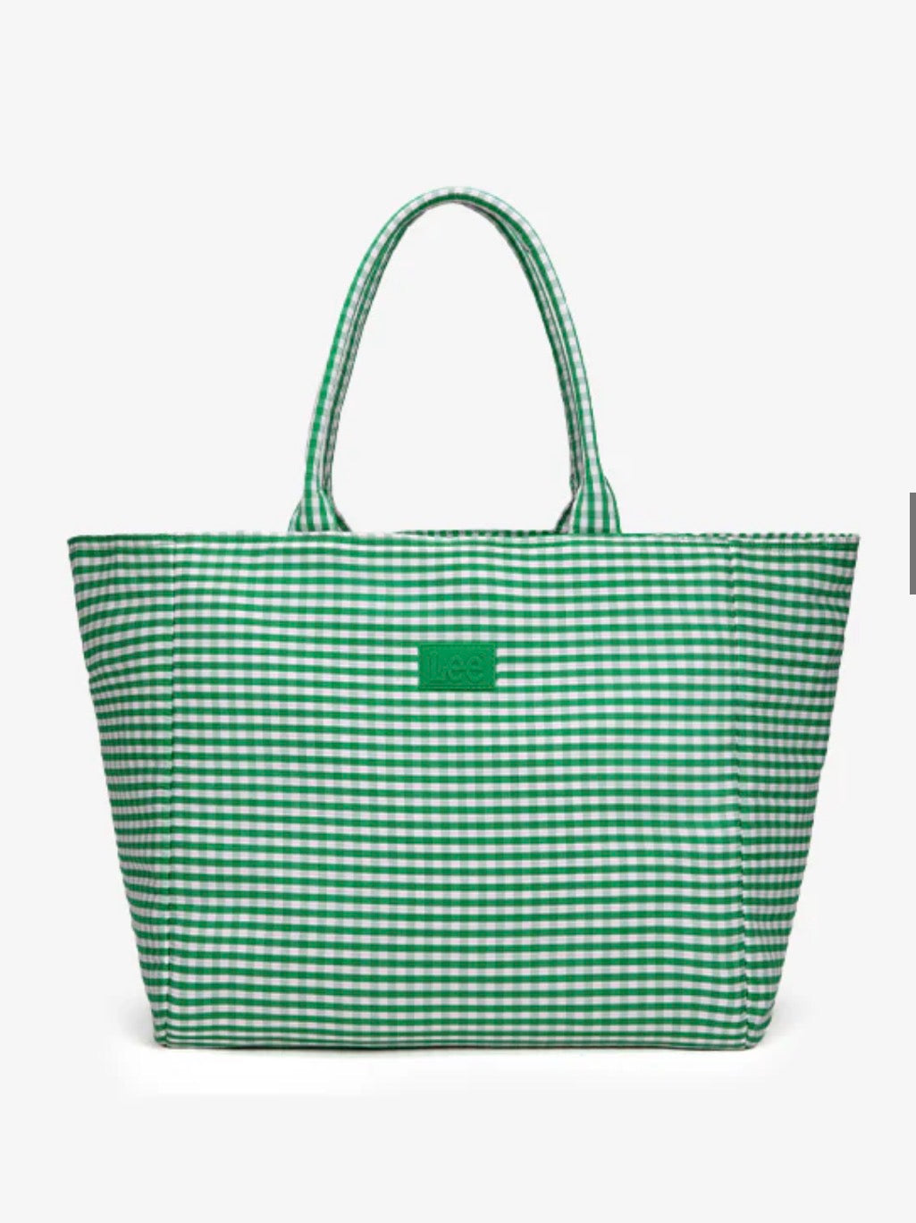 Lee Plaid Cotton Large Tote Bag | Accessory Collection |Spring/Easter Collection | Spirit Wear Collection