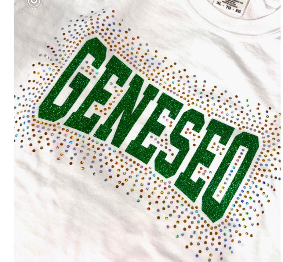 GENESEO Bling Shirt| School Spirit Wear Collection