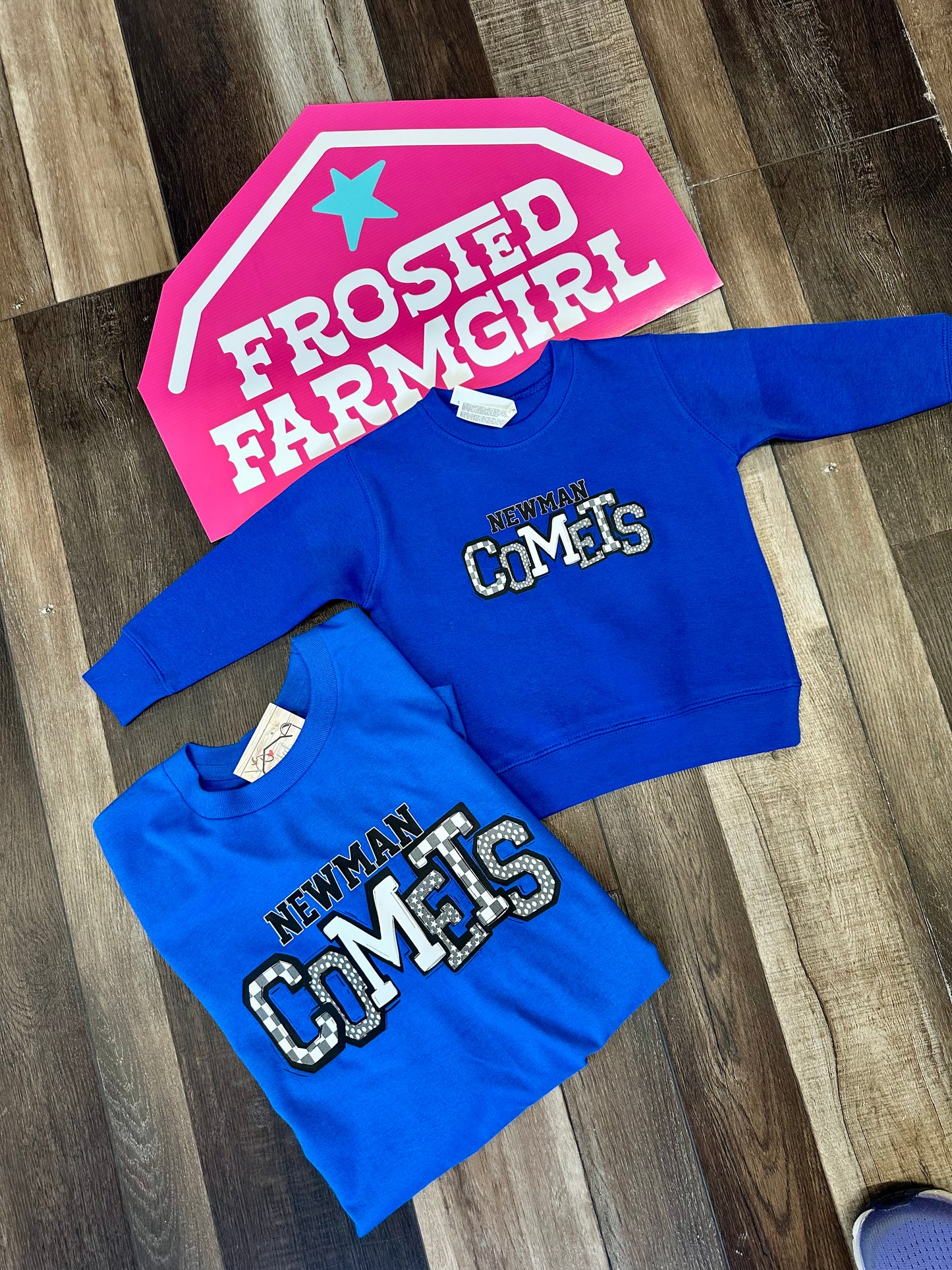 YOUTH Comets Checkered Logo | School Spirit Wear Collection