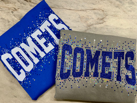 COMETS Bling Shirt| School Spirit Wear Collection