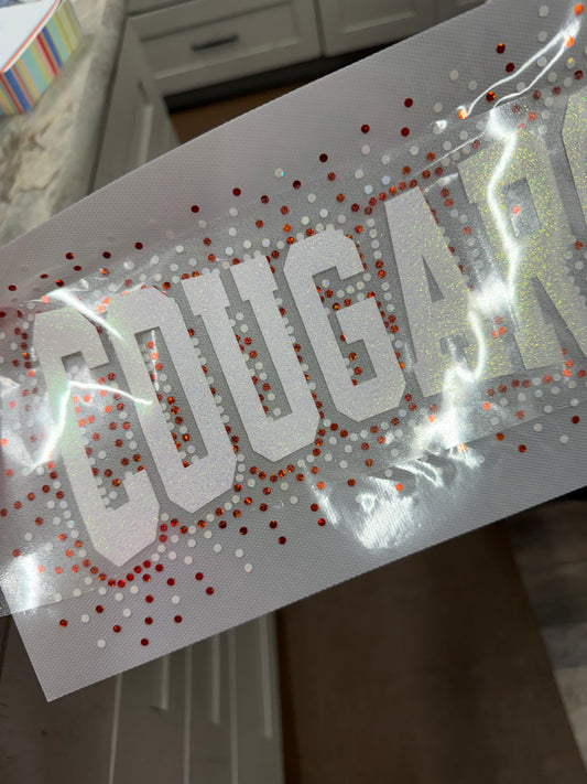 COUGARS Bling Shirt| School Spirit Wear Collection