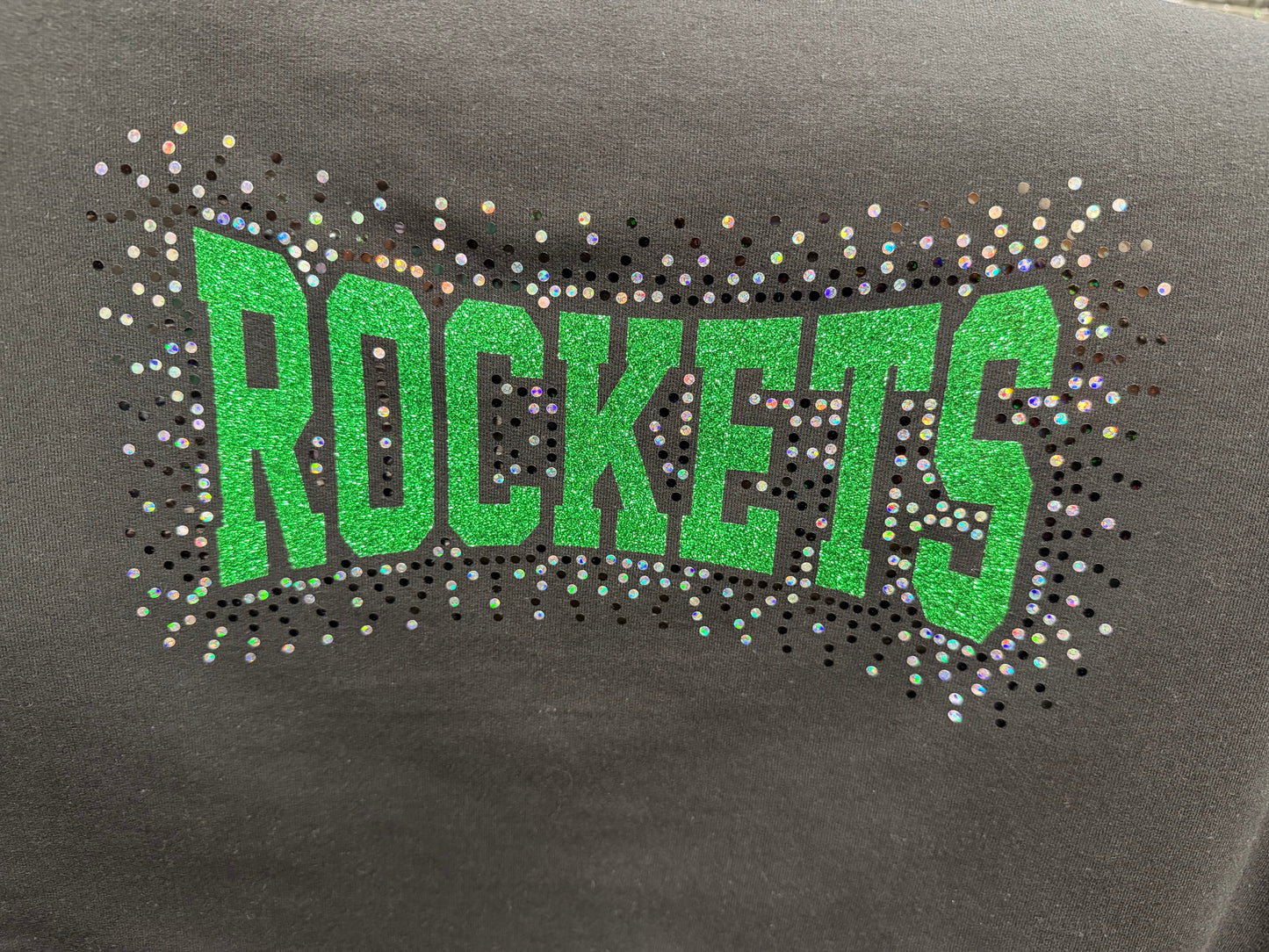 ROCKETS Bling Shirt| School Spirit Wear Collection