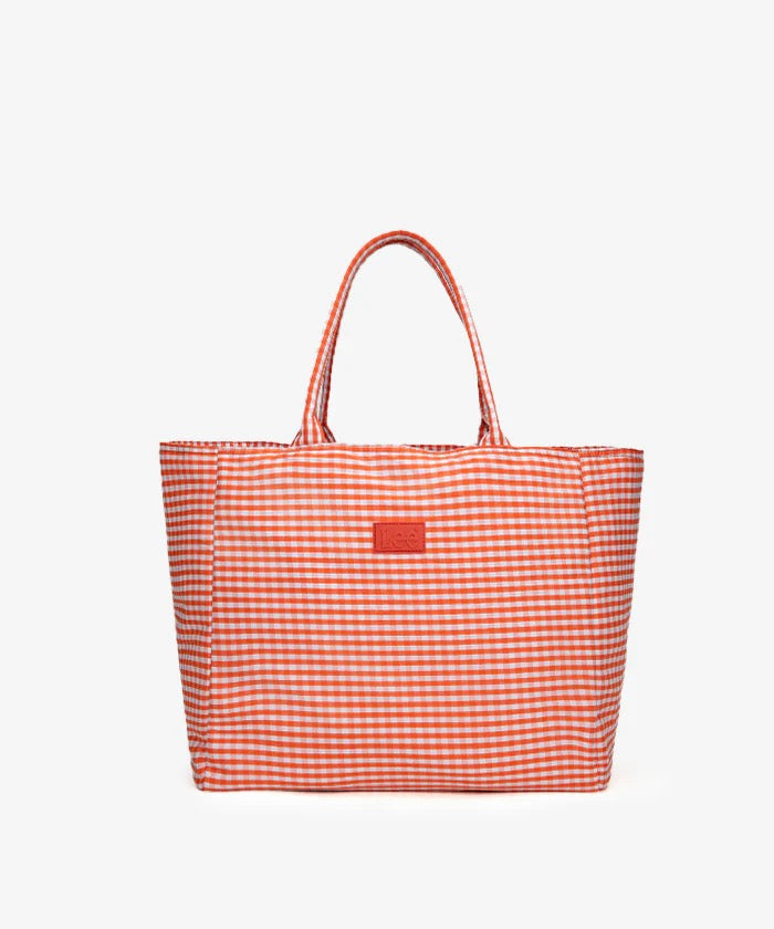 Lee Plaid Cotton Large Tote Bag | Accessory Collection |Spring/Easter Collection | Spirit Wear Collection