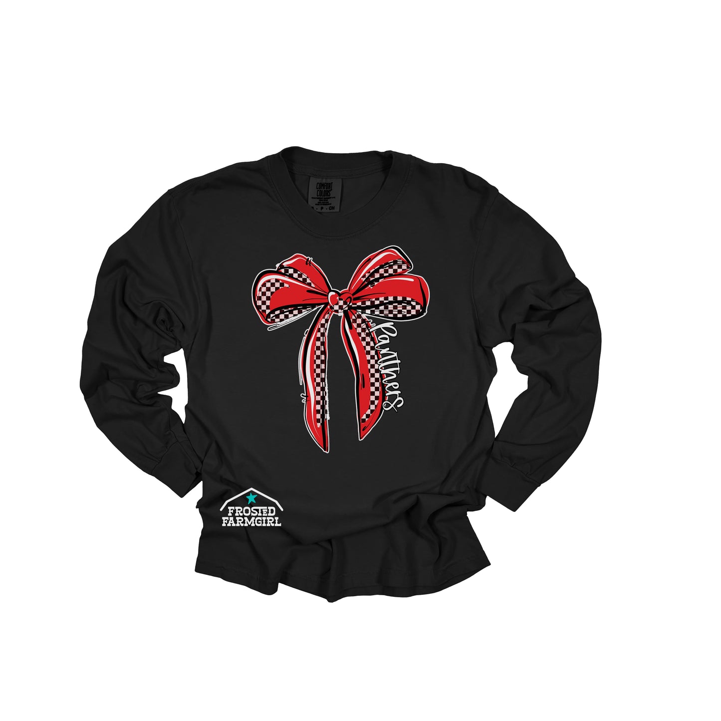 EP Panthers Checkered Bow Graphic | School Spirit Wear Collection