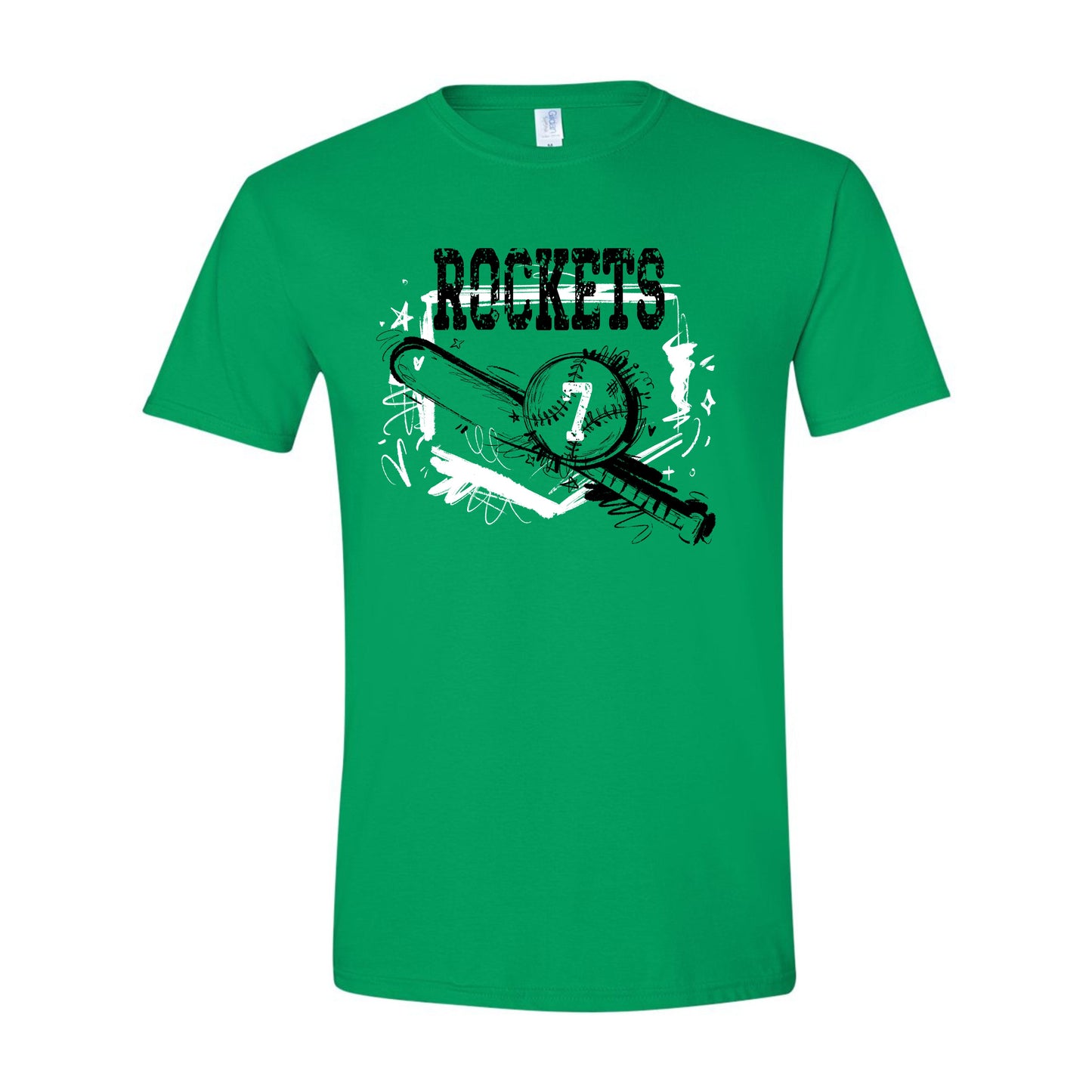 ROCKETS SKETCHY BASEBALL GRAPHIC SHIRT | School Spirit Collection