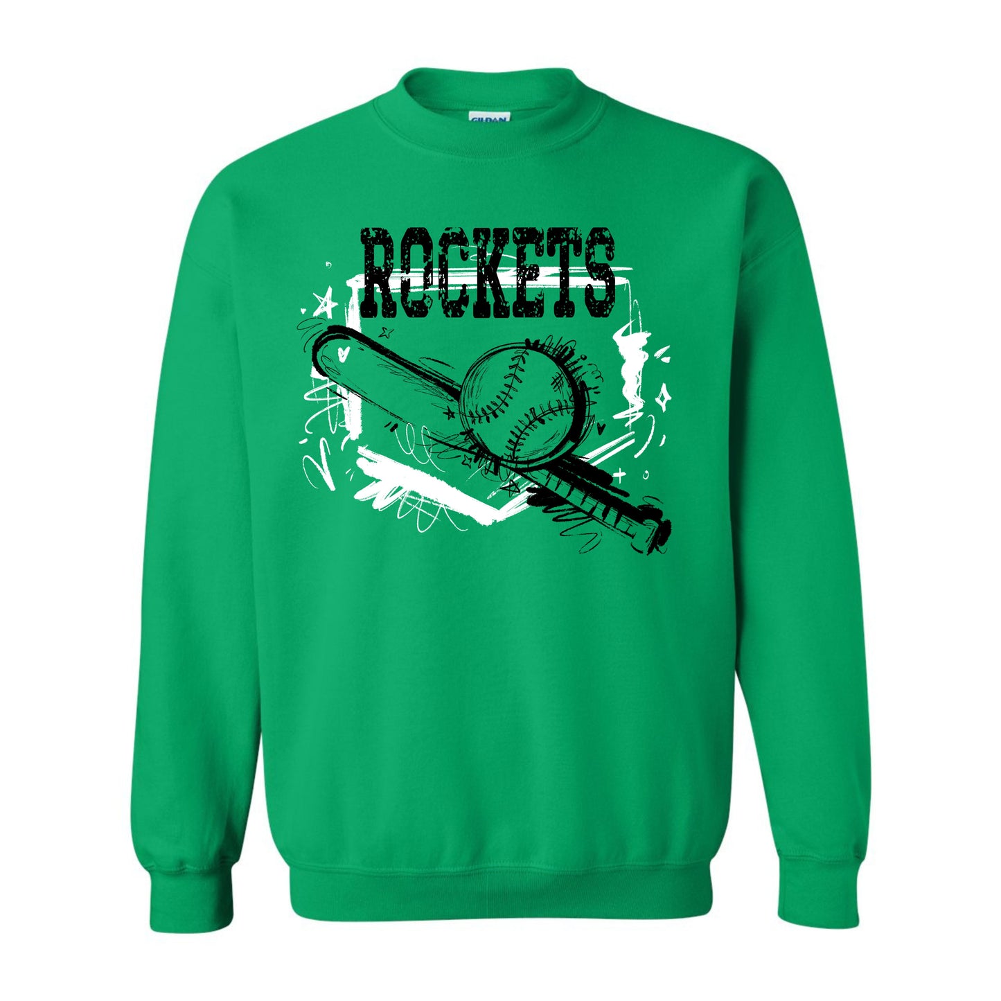 ROCKETS SKETCHY BASEBALL GRAPHIC SHIRT | School Spirit Collection