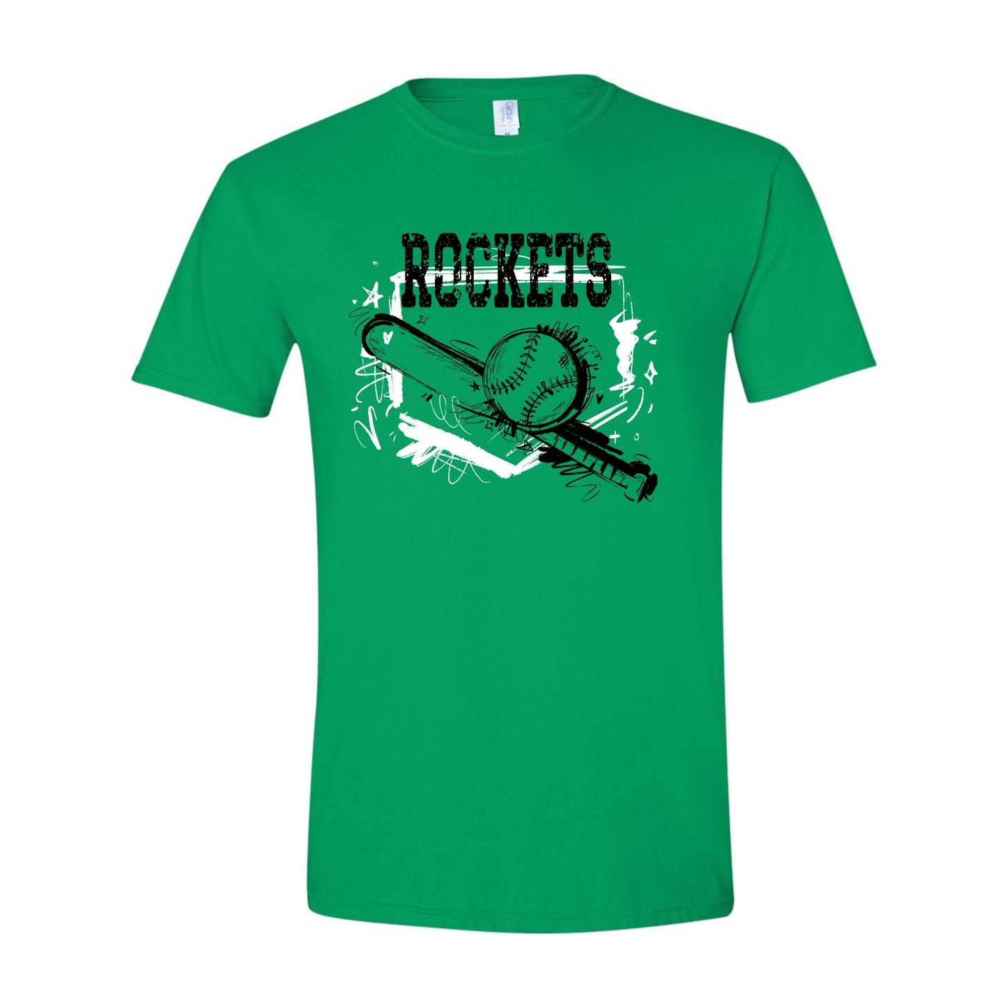 ROCKETS SKETCHY BASEBALL GRAPHIC SHIRT | School Spirit Collection