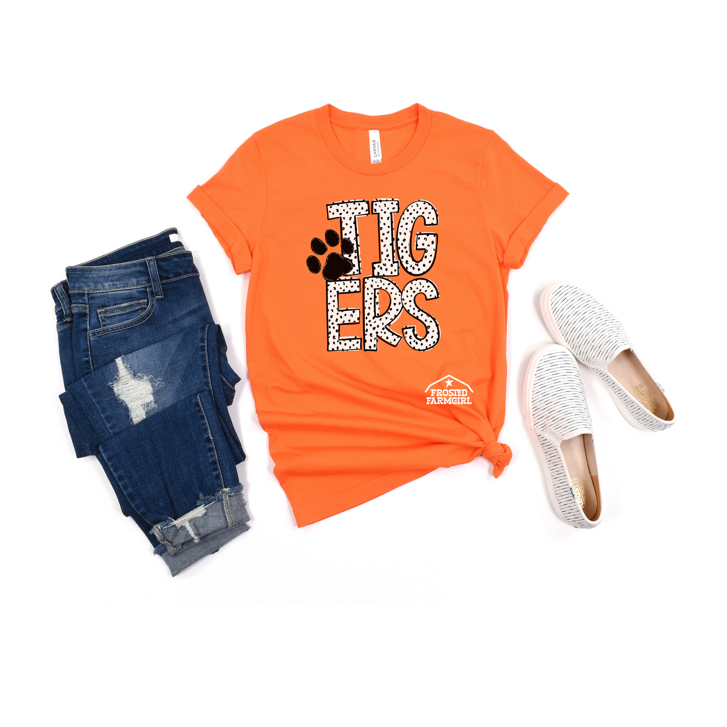 ADULT TIGERS Dot Graphic | School Spirit Wear Collection