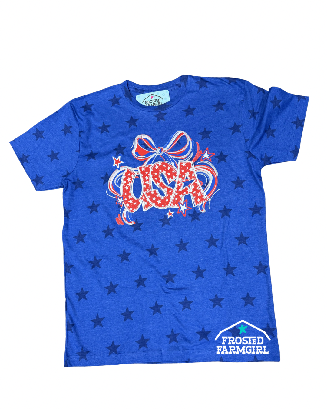 USA Bow and Stars Shirt | Patriotic Collection